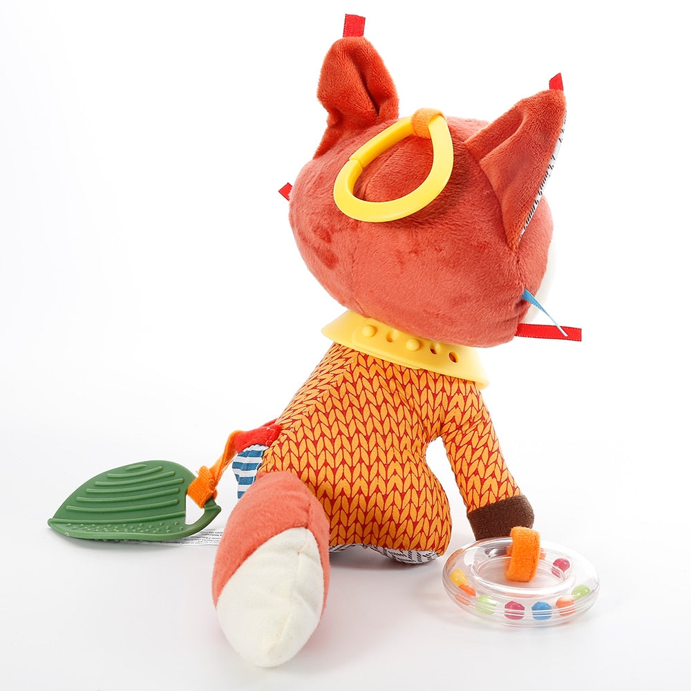 Baby Cute Fox Rattles Animal Car Toys Clip