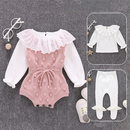 Pure Cotton Baby Clothes Set - Korean Style