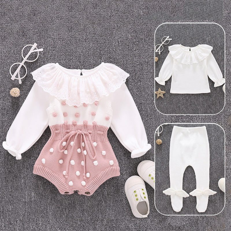 Pure Cotton Baby Clothes Set - Korean Style