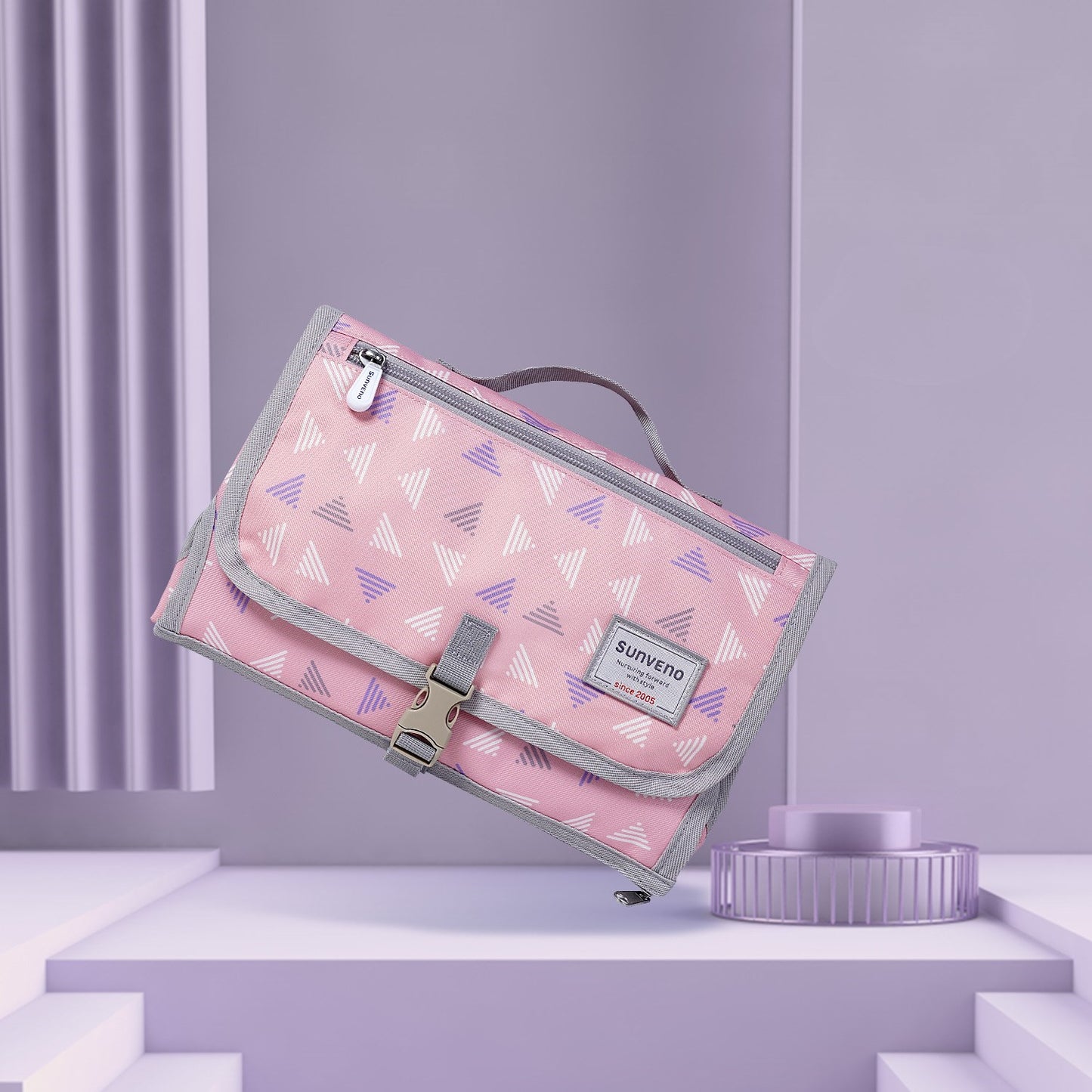 Pink Out And About Nappy Storage Bag