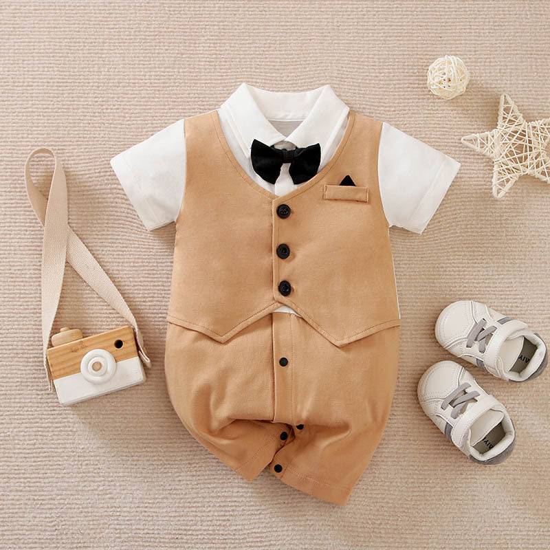 Baby Boy Gentleman Jumpsuit - Baby Autumn Clothing 2024