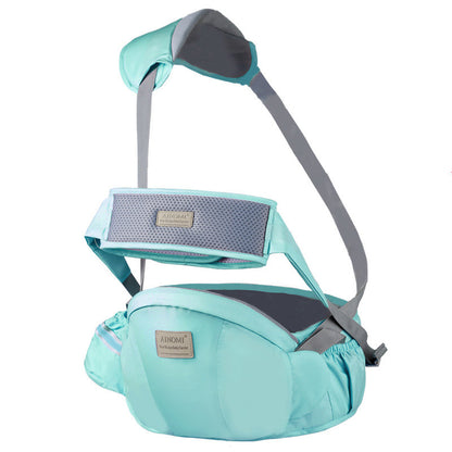 blue Comfortable Multifunctional Baby Waist Stool & Carrier Strap