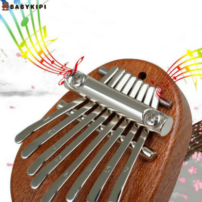 Mini Kalimba Thumb Piano - Portable Wood Musical Toy with 8 Keys