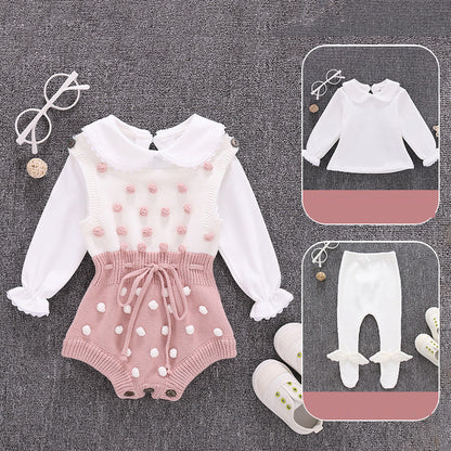 Pure Cotton Baby Clothes Set - Korean Style