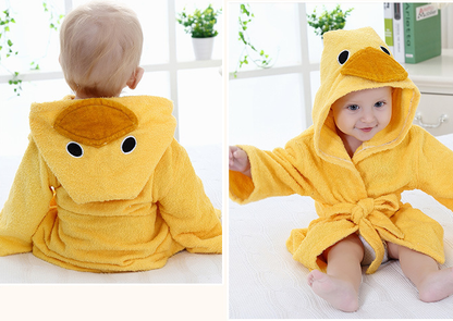 Cute Animal Baby Bath Towels - Cotton Bathrobes