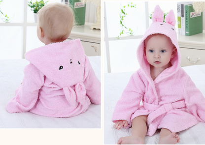 Cute Animal Baby Bath Towels - Cotton Bathrobes