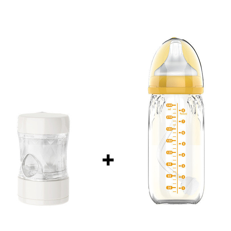 USB Heated Constant Temperature Glass Feeding Bottle for Newborns