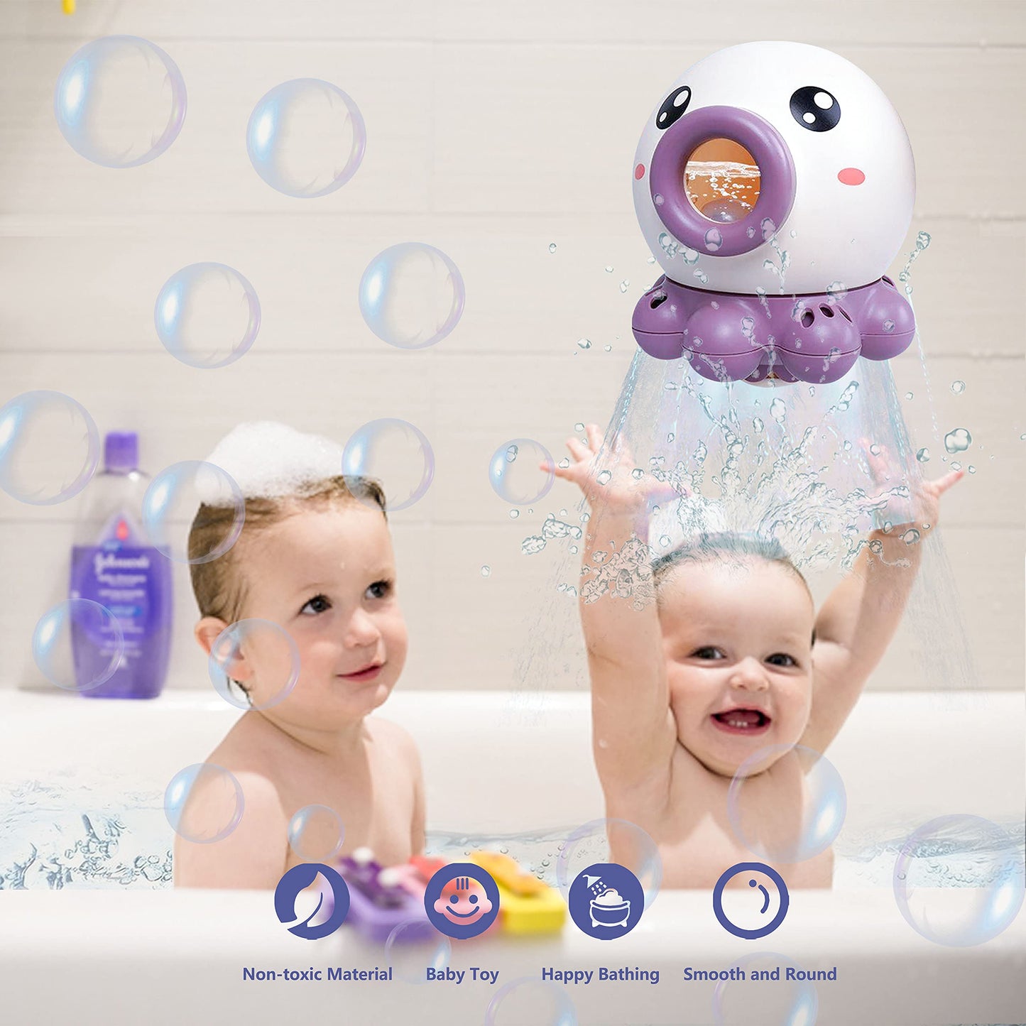 Octopus Fountain Bath Toy - Interactive Water Fun for Kids