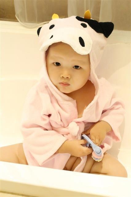 Cute Animal Baby Bath Towels - Cotton Bathrobes