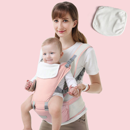 pink Multifunctional Baby Waist Stool for Comfortable Carrying