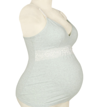 Cotton Lace Postpartum Nursing Vest for Women