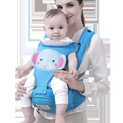 women hold her baby with 3-in-1 Cartoon Waist Stool for Babies