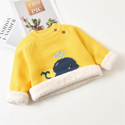 Baby Plush Warm Clothes - Soft Cotton Fabric