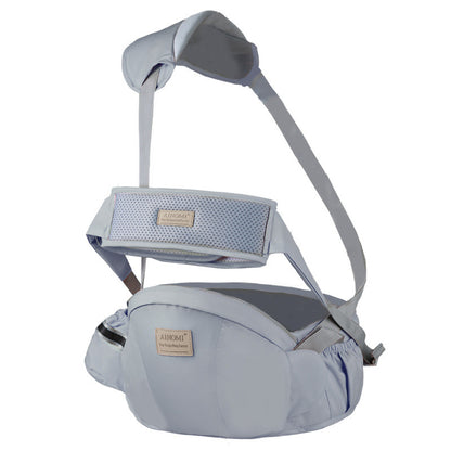 gray Comfortable Multifunctional Baby Waist Stool & Carrier Strap