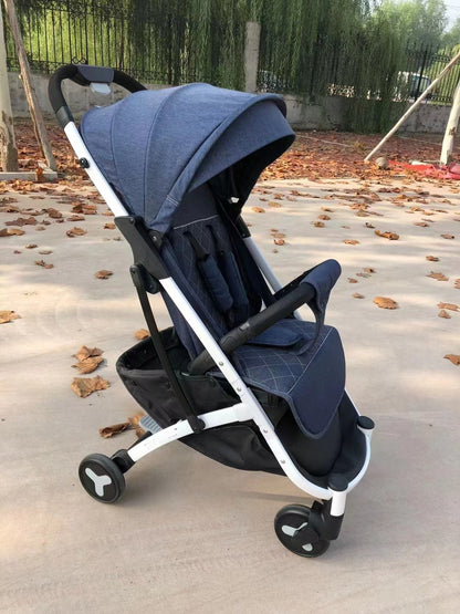 Sitting and Lying Easy One-Click Folding Baby Stroller