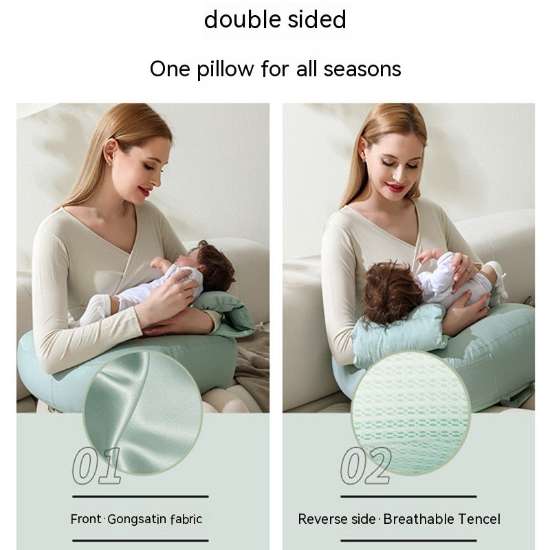 Multifunctional Nursing Pillow for Waist Support & Feeding