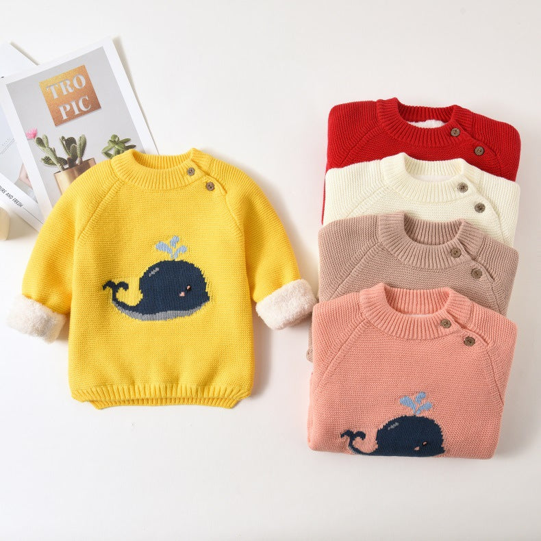 Baby Plush Warm Clothes - Soft Cotton Fabric