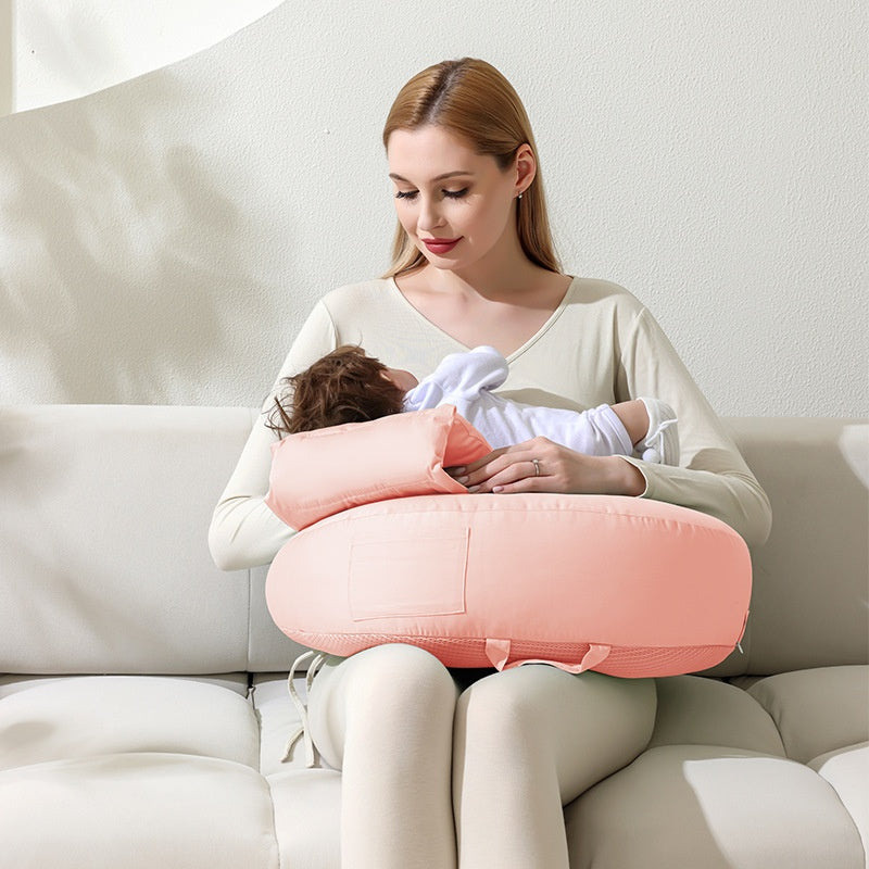 Multifunctional Nursing Pillow for Waist Support & Feeding