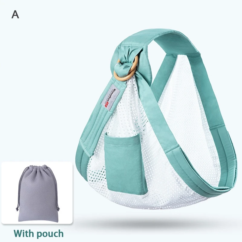 Soft & Breathable Baby Wrap Carrier with pouch