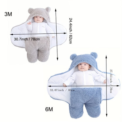 Baby Winter Sleeping Warm Bag Blanket With Cap 2024