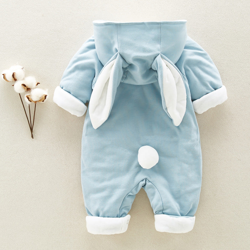 Thick Cotton Padded Baby Romper - Hooded Onesies