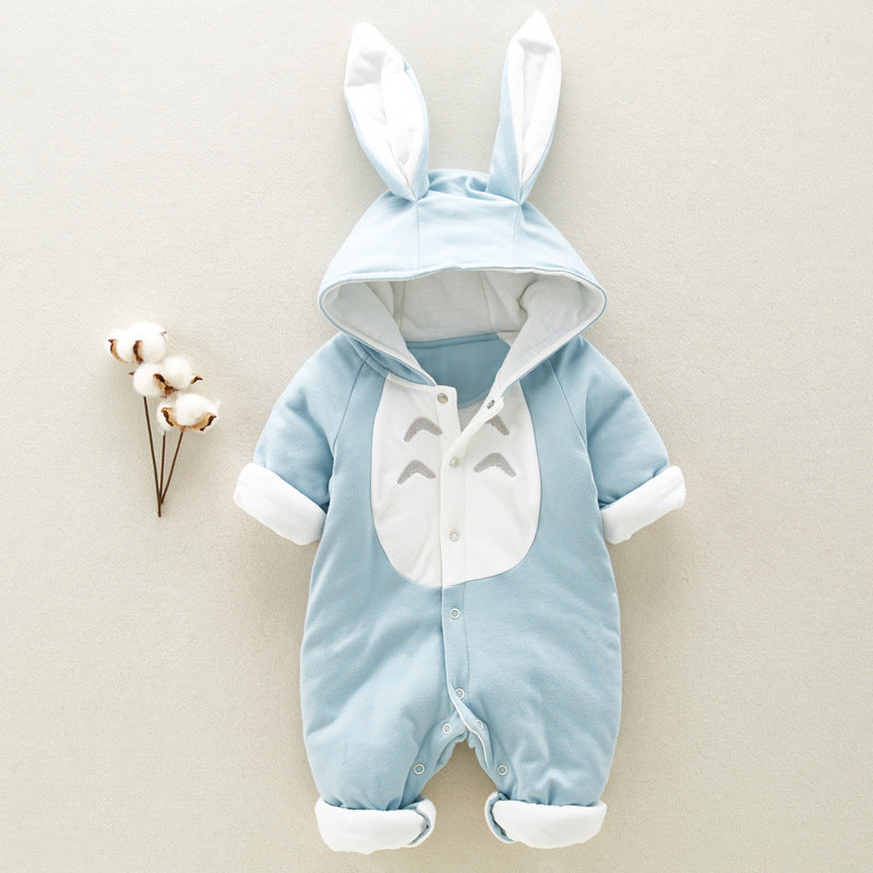 Thick Cotton Padded Baby Romper - Hooded Onesies