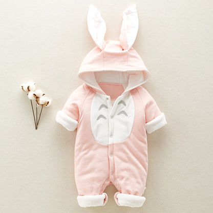 Thick Cotton Padded Baby Romper - Hooded Onesies