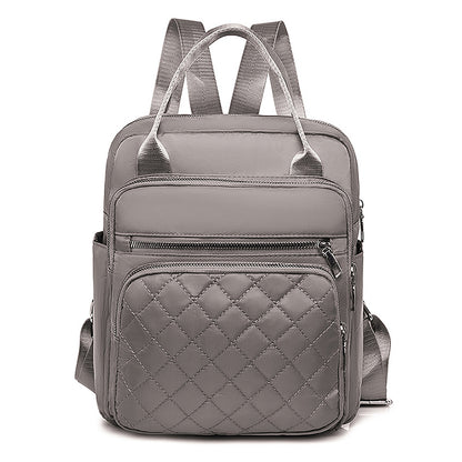 gray Oxford Cloth Backpack 