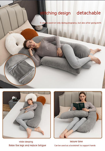 Splicing Multifunctional Pregnancy Support Pillow - Detachable