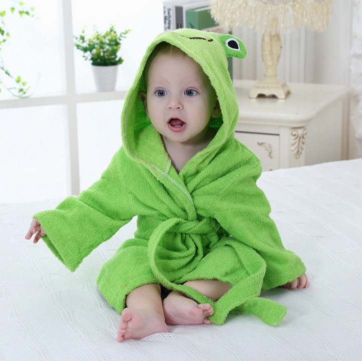 Cute Animal Baby Bath Towels - Cotton Bathrobes