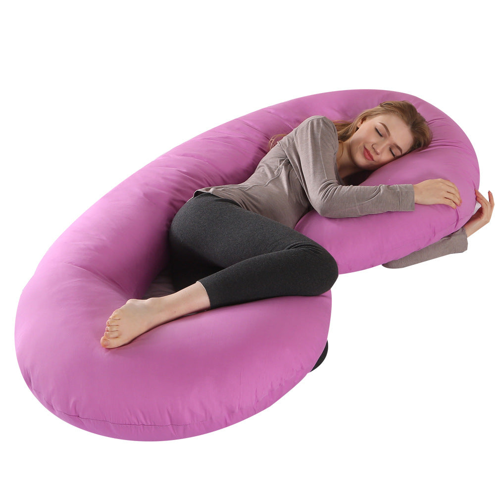 Crystal Velvet C-Shaped Maternity Sleeping Pillow