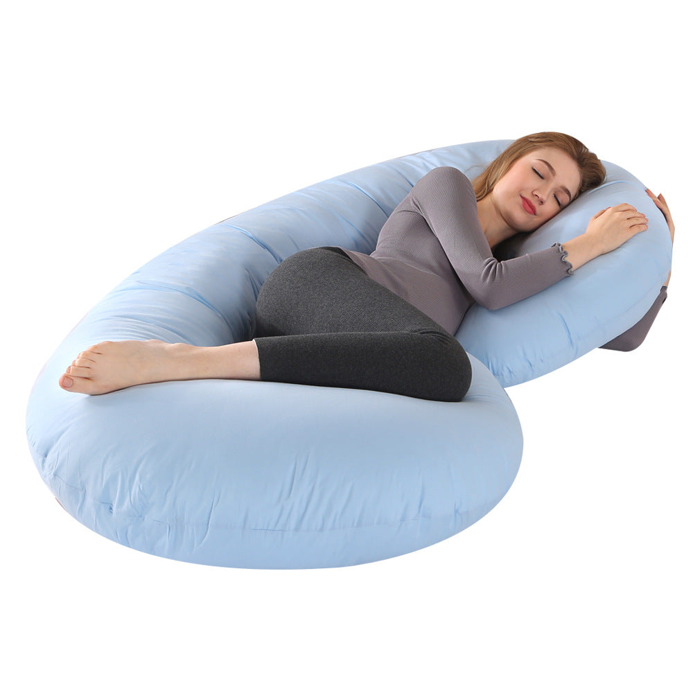 Crystal Velvet C-Shaped Maternity Sleeping Pillow