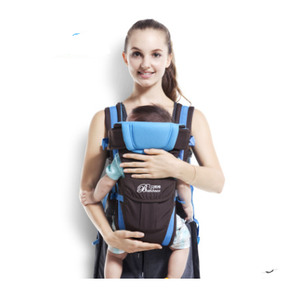 one women with her baby in Double Shoulder Baby Carrier 