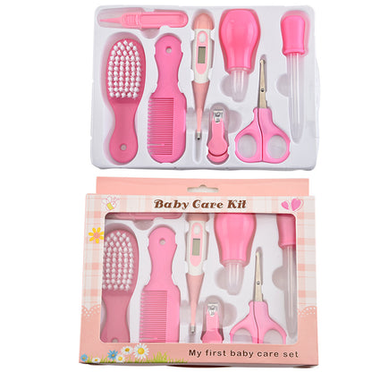 pink Ultimate Baby Care Kit on white background