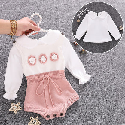 Pure Cotton Baby Clothes Set - Korean Style