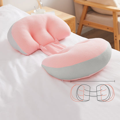 U-Shape Pregnancy Waist Support Pillow for Side Sleepers