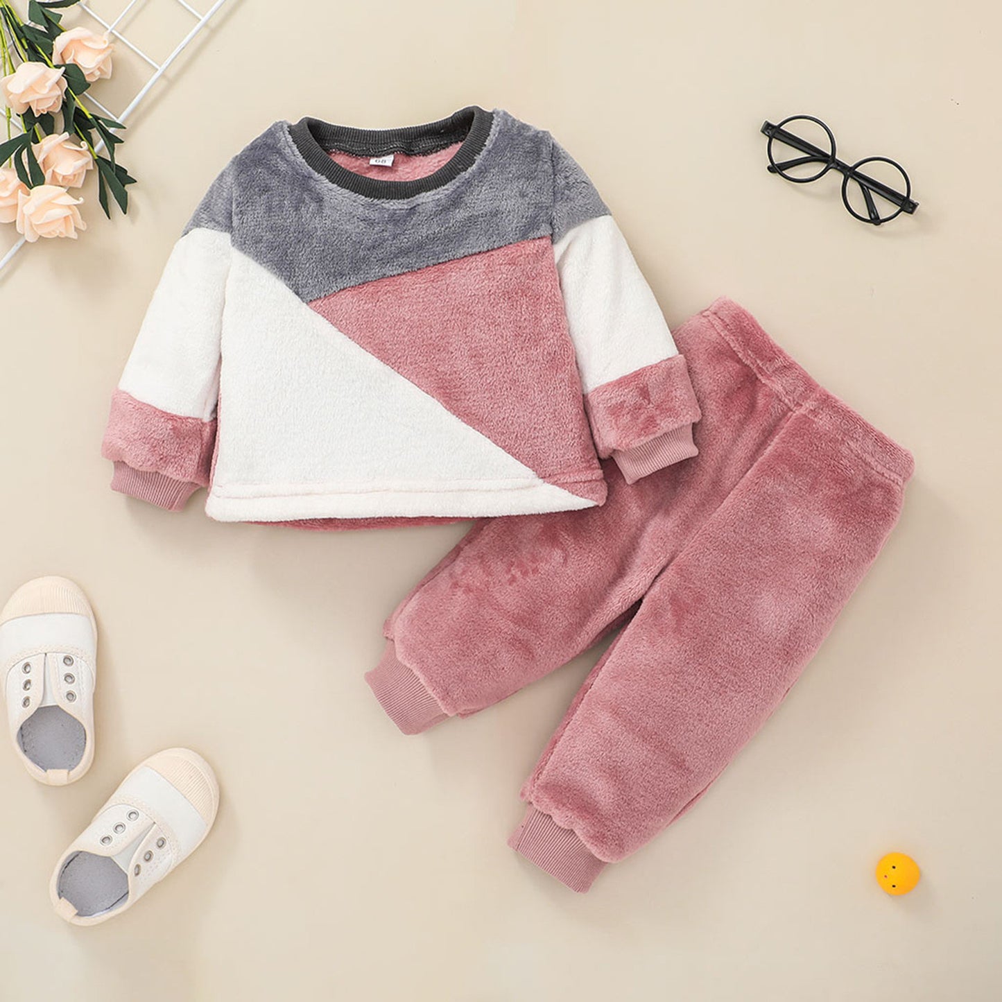 2 Pc Baby Casual Long Sleeves Sweater and Trouser Set 2024