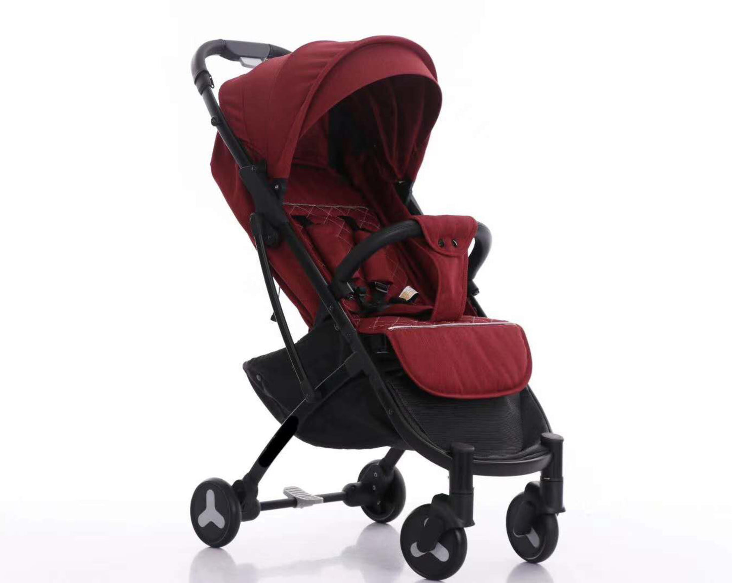 Sitting and Lying Easy One-Click Folding Baby Stroller