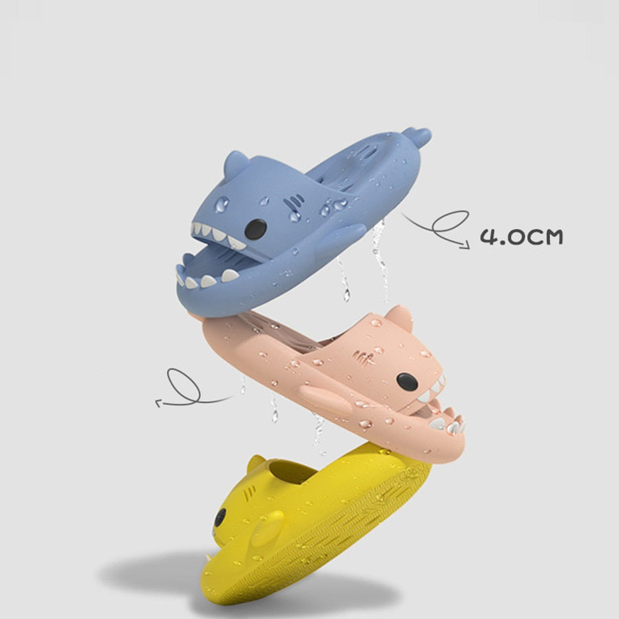 Shark Slippers with Drain Holes - Quirky and Quick-Drying Beach Sandals