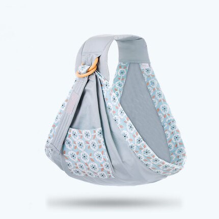 gray Soft & Breathable Baby Wrap Carrier 