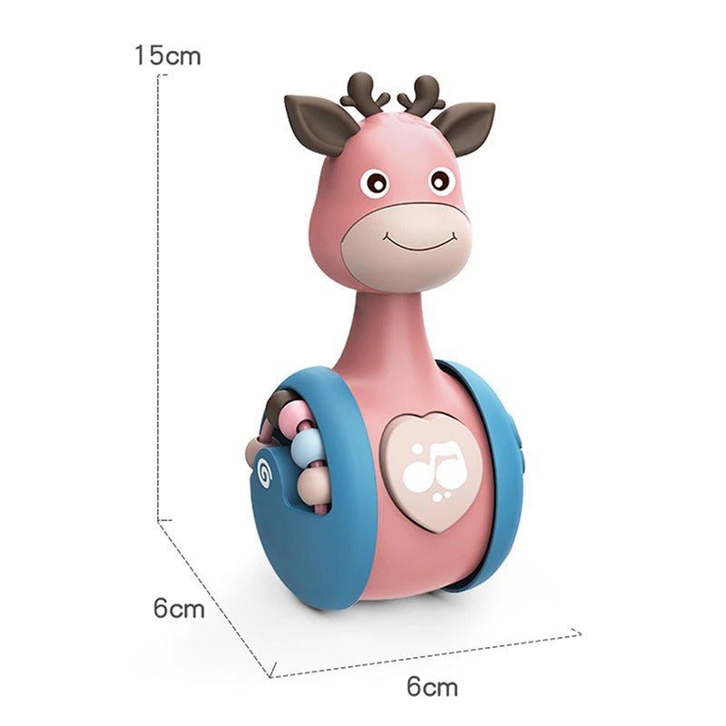 3 in 1 Sliding Deer Baby Tumbler Rattle Toy - Kids Learning Toys 2024