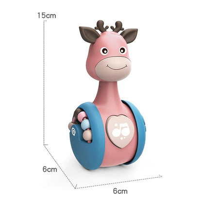 3 in 1 Sliding Deer Baby Tumbler Rattle Toy - Kids Learning Toys 2024