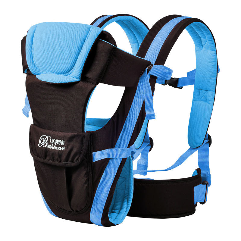 blue Double Shoulder Baby Carrier 