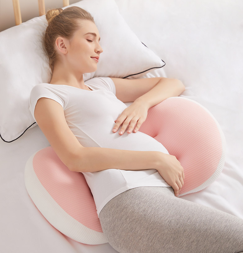 U-Shape Pregnancy Waist Support Pillow for Side Sleepers