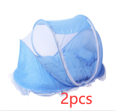 Portable Foldable Baby Bed Net Set with Mattress & Pillow