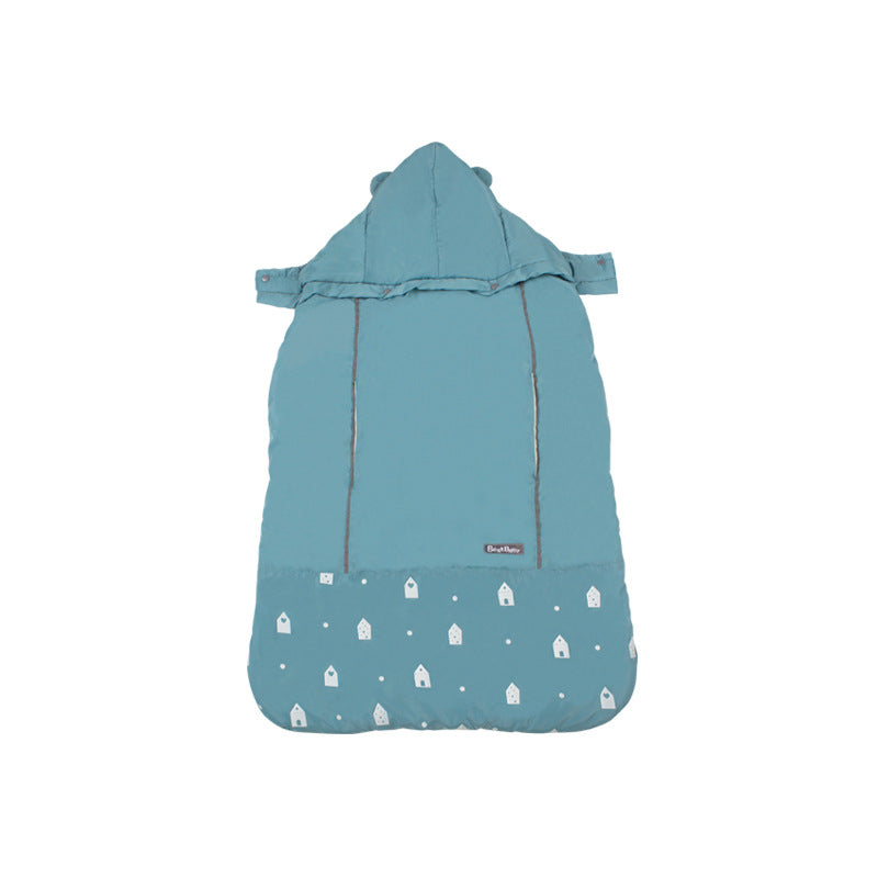 blue Warm & Windproof Baby Carrier Cloak 