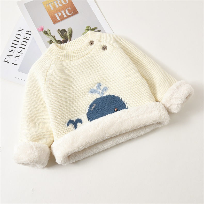 Baby Plush Warm Clothes - Soft Cotton Fabric