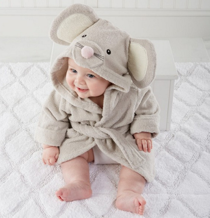 Cute Animal Baby Bath Towels - Cotton Bathrobes