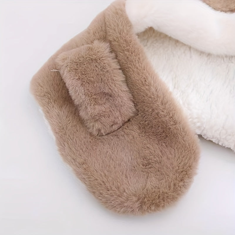 Baby Girl Deer Plush Rabbit Ear Warm Hat - Children's Warm Cap 2024