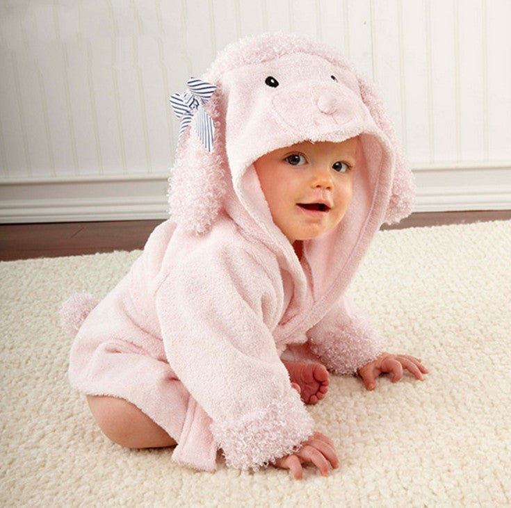 Cute Animal Baby Bath Towels - Cotton Bathrobes